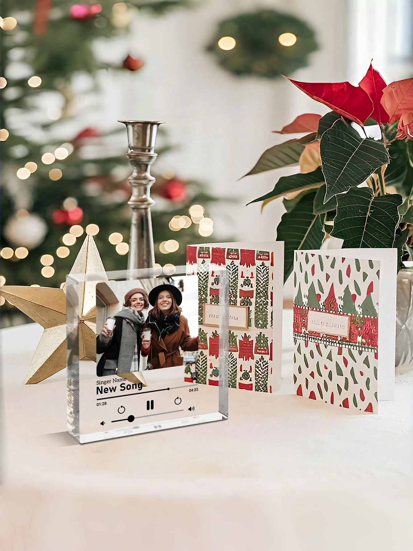 Custom Acrylic Photo Music Block